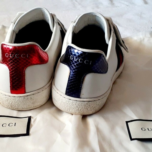 Gucci Ace w/UFO & Dragon Embroidered Patches - Picture 2 of 10